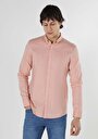 thumb-Afficher les détails de Chemise À Manches Longues Saumon Slim Fit   Homme