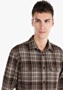 thumb-Afficher les détails de Chemise À Manches Longues Marron    Homme