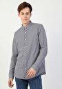 thumb-Afficher les détails de Chemise À Manches Longues Marine Slim Fit   Homme