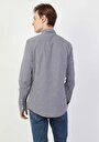 thumb-Afficher les détails de Chemise À Manches Longues Marine Slim Fit   Homme