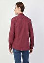 thumb-Afficher les détails de Chemise À Manches Longues Rouge Slim Fit   Homme