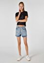 thumb-Afficher les détails de Short Denim Mom Short Femme