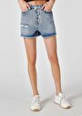 thumb-Afficher les détails de Short Denim Mom Short Femme
