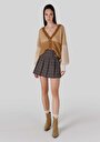 thumb-Afficher les détails de Cardigan Tricot Marron  Femme