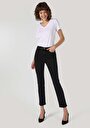 thumb-Afficher les détails de 703 Carla Pantalon Noir   En  Slim Fit Femme