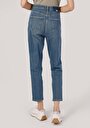 thumb-Afficher les détails de 896  Maria Pantalon Bleu   En  Mom Fit Femme