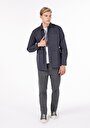 thumb-Afficher les détails de Surchemise Manches Longues Anthracite Comfort Fit Homme