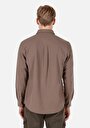 thumb-Afficher les détails de Chemise À Manches Longues  Regular Fit Droit Ratière Homme