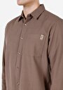 thumb-Afficher les détails de Chemise À Manches Longues  Regular Fit Droit Ratière Homme