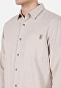 thumb-Afficher les détails de Chemise À Manches Longues Blanc Regular Fit Droit Ratière Homme