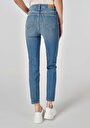 thumb-Afficher les détails de 703 Carla Pantalon Bleu   En  Slim Fit Femme