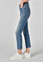 thumb-Afficher les détails de 703 Carla Pantalon Bleu   En  Slim Fit Femme
