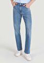 thumb-Afficher les détails de 045 David Pantalon Bleu Straight Leg Medium Rise En  Regular Fit Homme