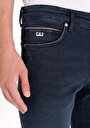 thumb-Afficher les détails de 041 Danny Pantalon Bleu Foncé Slim Leg Low Rise En  Slim Fit Homme