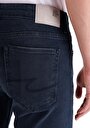 thumb-Afficher les détails de 041 Danny Pantalon Bleu Foncé Slim Leg Low Rise En  Slim Fit Homme