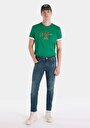 thumb-Afficher les détails de 041 Danny Pantalon Bleu Slim Leg Low Rise En  Slim Fit Homme