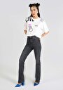 thumb-Afficher les détails de 797 Adel Pantalon Noir   En  Flare Femme