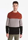 thumb-Afficher les détails de Pull Marron Regular Fit Manches Longues  Homme