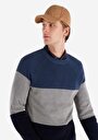 thumb-Afficher les détails de Pull Marine Regular Fit Manches Longues  Homme