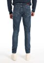 thumb-Afficher les détails de 041 Danny Pantalon Bleu Foncé Slim Leg Low Rise En  Slim Fit Homme