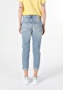 thumb-Afficher les détails de 893 Julia Pantalon Bleu Tapered Leg  En  Boyfriend Fit Femme