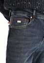 thumb-Afficher les détails de 041 Danny Pantalon Bleu Foncé Slim Leg Low Rise En  Slim Fit Homme