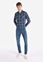 thumb-Afficher les détails de 044 Karl Pantalon Bleu Straight Leg Low Rise En  Straight Fit Homme