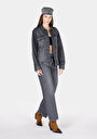 thumb-Afficher les détails de 970 Berry Pantalon  Wide Leg High Rise En Jean Regular Fit Femme