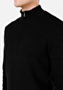 thumb-Afficher les détails de Pull Noir Regular Fit Manches Longues  Homme