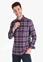 thumb-Afficher les détails de Chemise À Manches Longues Marine Slim Fit   Homme