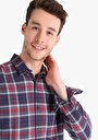 thumb-Afficher les détails de Chemise À Manches Longues Marine Slim Fit   Homme