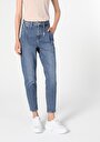 thumb-Afficher les détails de 896  Maria Pantalon Denim Tapered Leg  En  Mom Fit Femme