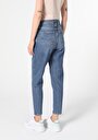 thumb-Afficher les détails de 896  Maria Pantalon Denim Tapered Leg  En  Mom Fit Femme