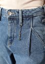 thumb-Afficher les détails de 896  Maria Pantalon Denim Tapered Leg  En  Mom Fit Femme