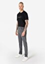 thumb-Afficher les détails de Pantalon Gris Düz Paça Medium Rise En  Straight Fit Homme