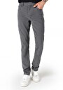 thumb-Afficher les détails de Pantalon Gris Düz Paça Medium Rise En  Straight Fit Homme