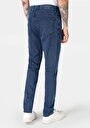 thumb-Afficher les détails de Pantalon Bleu Düz Paça Medium Rise En  Straight Fit Homme