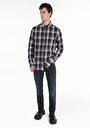 thumb-Afficher les détails de Chemise À Manches Longues Bleu Regular Fit   Homme
