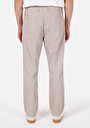 thumb-Afficher les détails de Pantalon Beige Loose Leg Medium Rise En Jean Loose Fit Homme