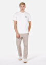 thumb-Afficher les détails de Pantalon Beige Loose Leg Medium Rise En Jean Loose Fit Homme