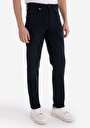 thumb-Afficher les détails de 044 Karl Pantalon Bleu Foncé Straight Leg Low Rise En  Straight Fit Homme