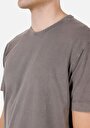 thumb-Afficher les détails de T-shirt À Manches Courtes Marron Comfort Fit Droit Homme
