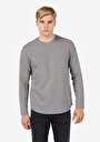thumb-Afficher les détails de T-shirt À Manches Longues Gris Regular Fit  Homme