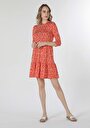 thumb-Afficher les détails de Robe Marron Regular Fit    Femme
