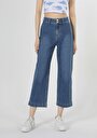 thumb-Afficher les détails de 970 Berry Pantalon Denim Wide Leg  En  Regular Fit Femme