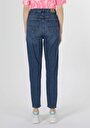 thumb-Afficher les détails de 896  Maria Pantalon Denim Tapered Leg  En  Mom Fit Femme