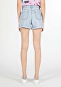 thumb-Afficher les détails de Short Bleu Clair Mom Fit Femme