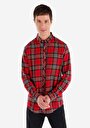 thumb-Afficher les détails de Chemise À Manches Longues Rouge    Homme