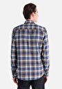 thumb-Afficher les détails de Chemise À Manches Longues Bleu Slim Fit   Homme