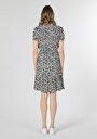 thumb-Afficher les détails de Robe Blanc Regular Fit Manches Courtes   Femme